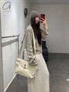SWAYING 24 Autumn and Winter Shawl Collar Short Cardigan SW-SW24AW1T55-QH Light Gray